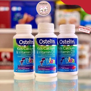 Kẹo canxi khủng long ostelin kids calcium & vitamin d3 của úc cho bé 90 viên
