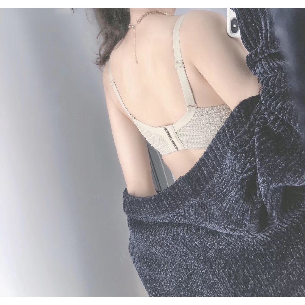 Áo ngực ren không dây dưới dạng ống khoét chữ V sâu không vết | BigBuy360 - bigbuy360.vn