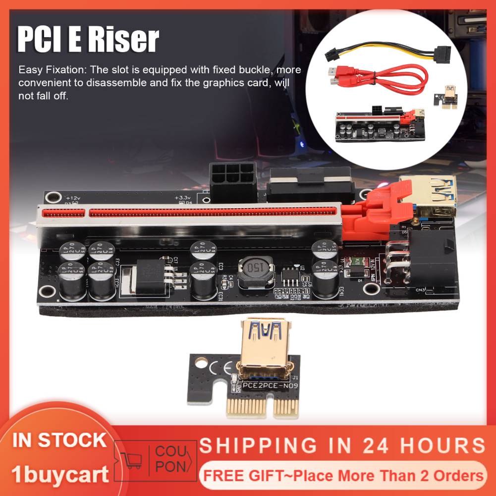 Thẻ chuyển đổi PCIE 1X sang 16X dễ vận hàng 4 tụ FP hiệu suất cao
