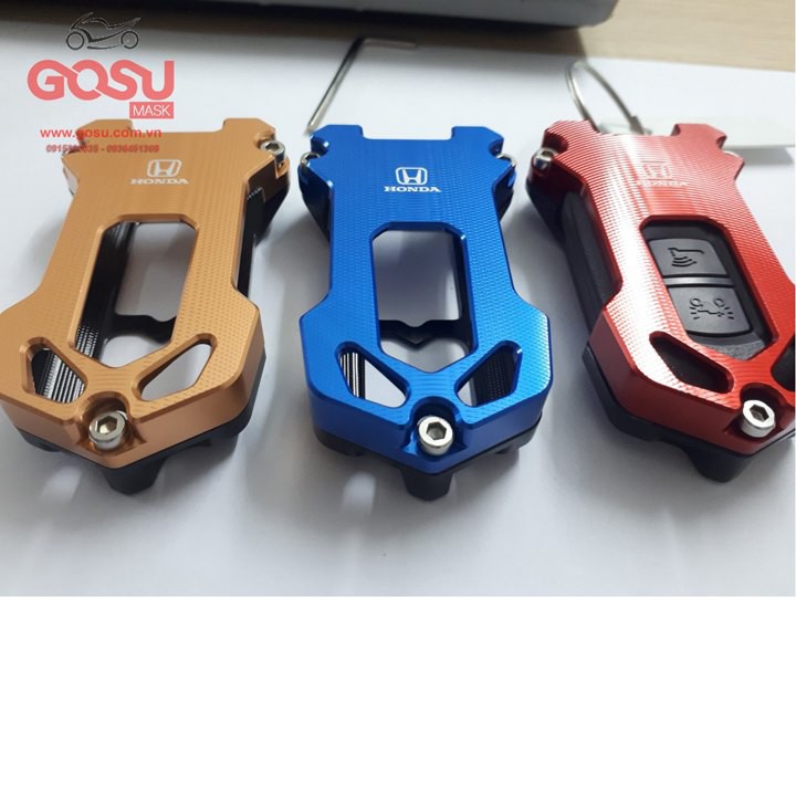 Ốp CNC chìa khóa Smartkey Honda Vario, Vision, Air Blade, Lead các màu đẹp nổi bật