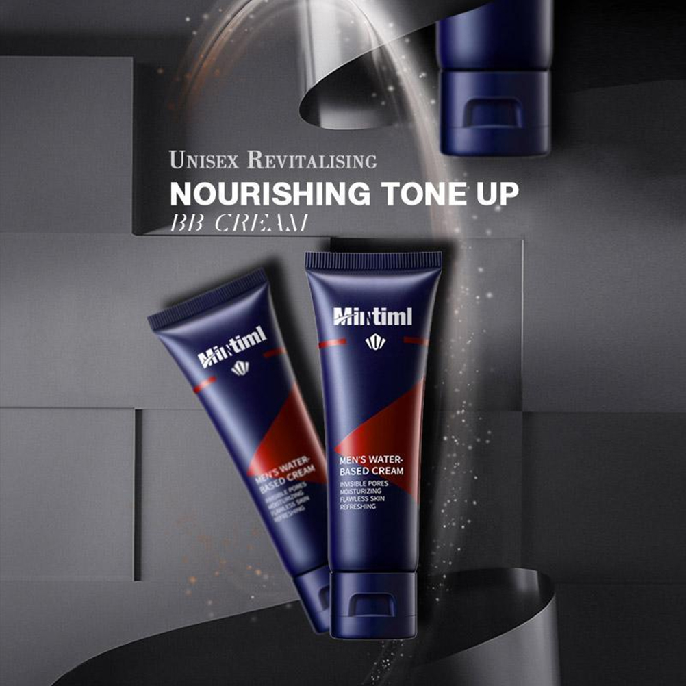 Men's Revitalising Nourishing Tone Up BB Cream Tone-Up Enhancer BB Cream Face Moisturizer Cream for All Skin Types