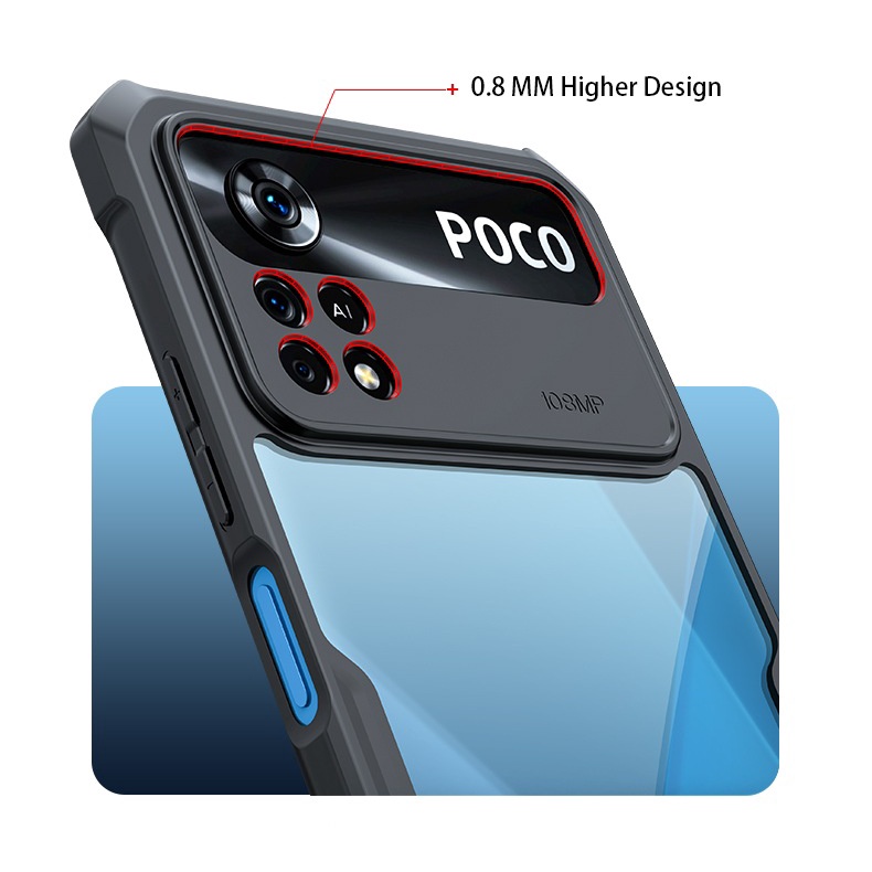 Ốp lưng Poco X4 Pro 5G hiệu Xundd lưng trong viền màu chống sốc bảo vệ toàn diện