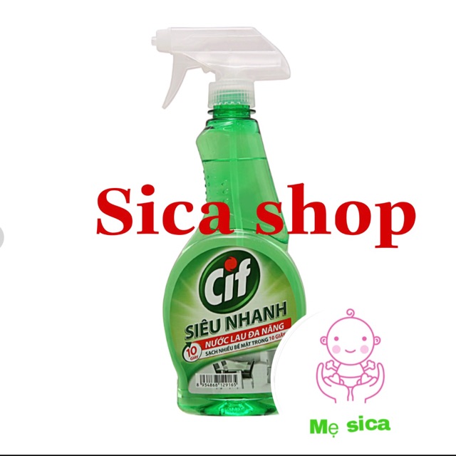 Nước lau đa năng Cif 520ml dạng xịt