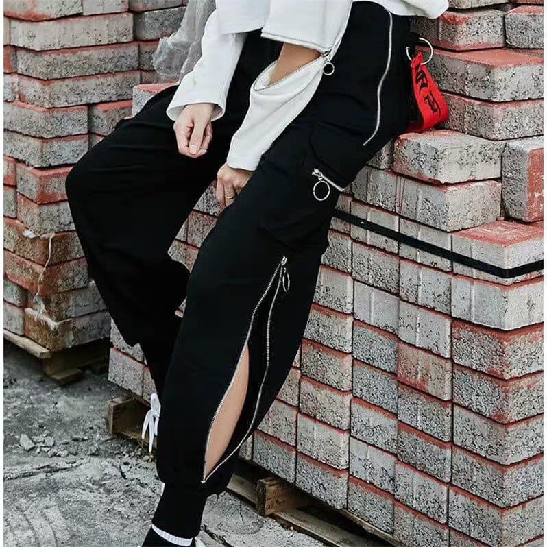 QUẦN (Kèm video hình thật)JOGGER KAKI NAM NỮ PHỐI KHÓA KÉO SIÊU HOT