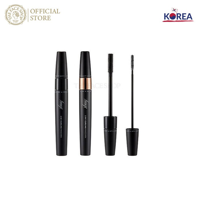[Mã FMCGM100 - 10% đơn 500K] Mascara Trang Điểm TheFaceShop 2In1 Mascara Volume 01 Black 8.5g | BigBuy360 - bigbuy360.vn