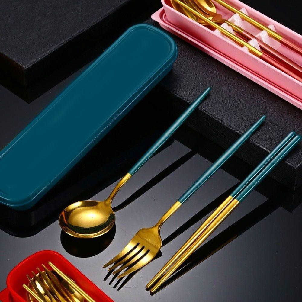 Bộ Dụng Cụ Ăn Uống 1 Món Thiết Kế Nhiều Màu Dễ Sử Dụng