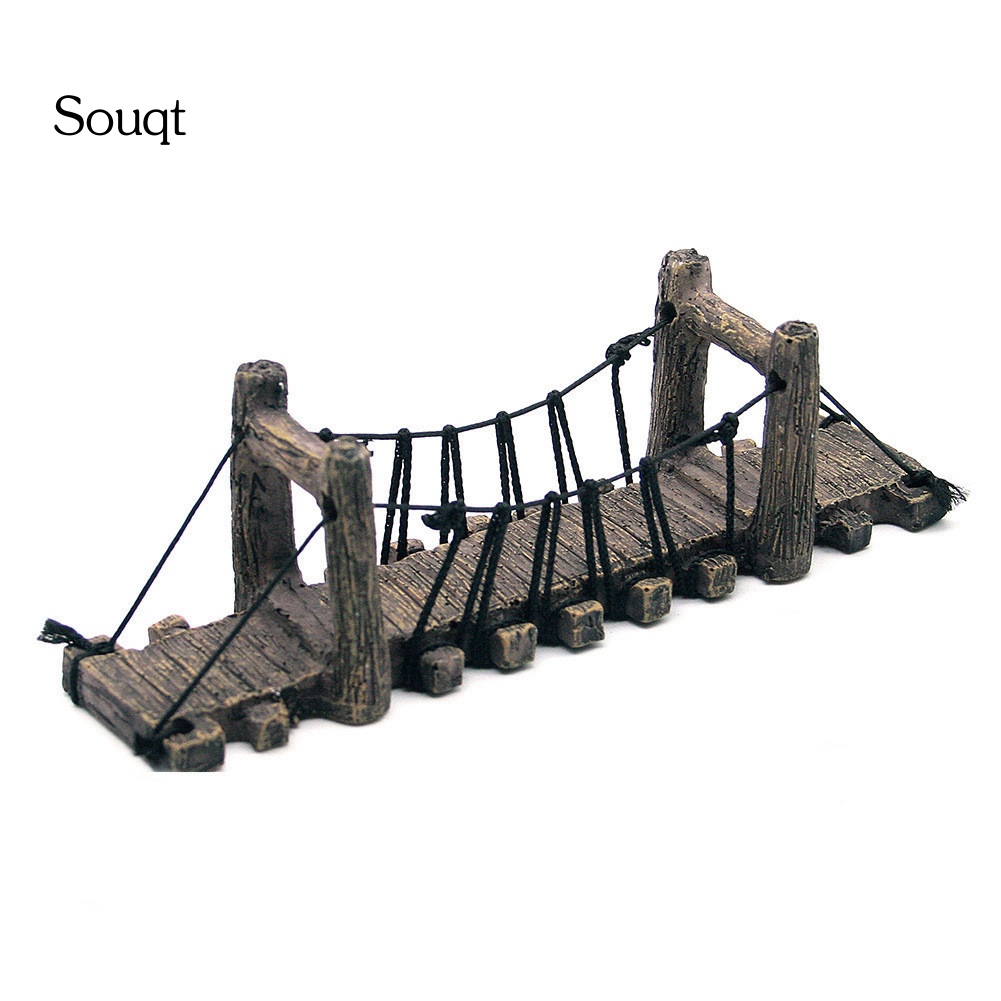 Cây Cầu Giả Bằng Nhựa Tổng Hợp Không Độc Hại Trang Trí Bể Cá