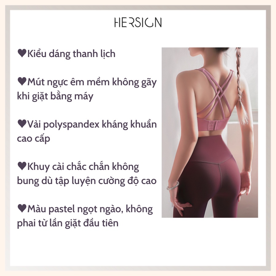 ĐỒ TẬP GYM NỮ ÁO TẬP BRA THỂ THAO NỮ HERSIGN MẪU MỚI HCM