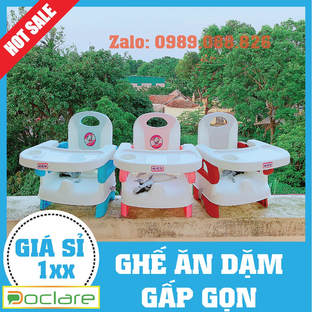 GHẾ ĂN DẶM CAO CẤP CHO BÉ 3 CHẾ ĐỘ - KÈM CHÂN SẮT - MIỄN PHÍ VÂN CHUYỂN