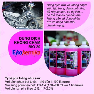 Dung dịch rửa xe Ekokemika Bio20 - 1 lít