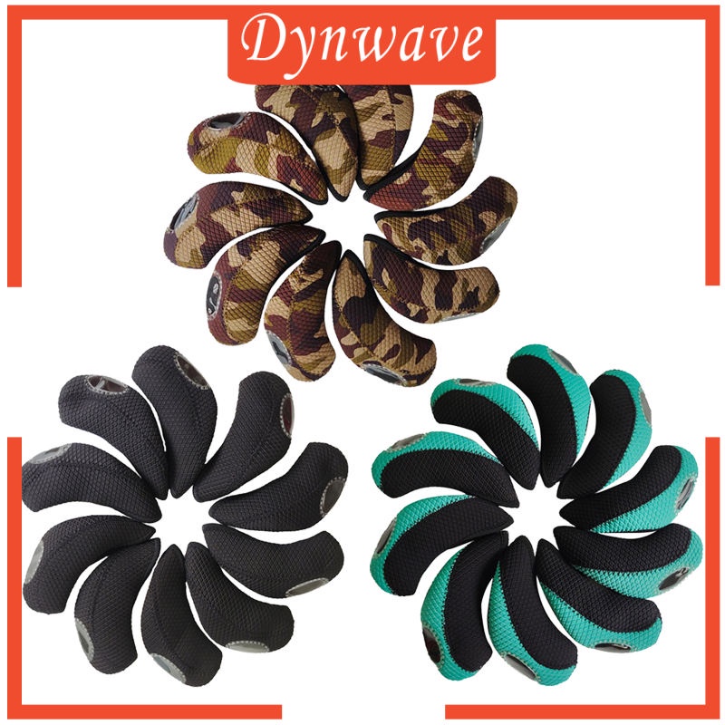 Set 10 Vỏ Bọc Bảo Vệ Đầu Gậy Đánh Golf Bằng Cao Su Tổng Hợp Neoprene Màu Trong Suốt