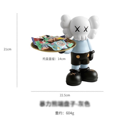 Mô hình KAWS bê khay trang trí , búp bê hoạt hình cao cấp sang trọng [ quà tặng - trưng bày]