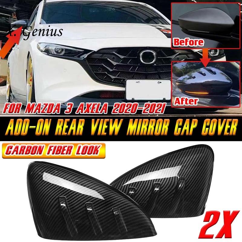 Ốp Bảo Vệ Gương Chiếu Hậu Bằng Sợi Carbon Cho Xe Hơi Mazda 3 Axela Xgvn