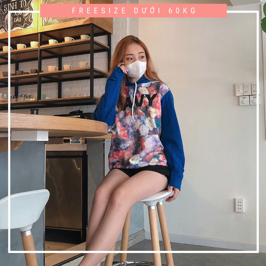 Áo khoác nỉ hoodie : HÀNG GIẢM GIÁ CUỐI NĂM – áo hoodie freesize dưới 55kg dành cho nữ, thun cotton 100%, hình chụp thật