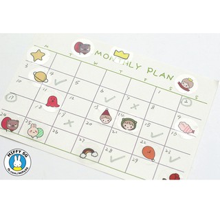Bộ 60 sticker TRÒN TRÒN