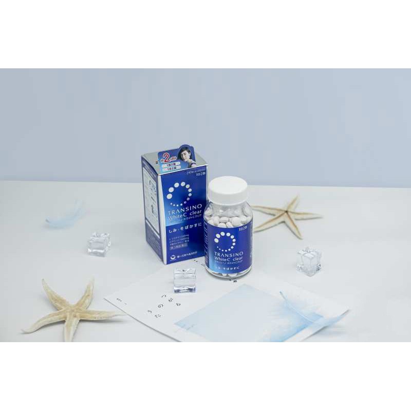 Viên uống giảm nám trắng da TRANSINO White C Clear hộp 120v