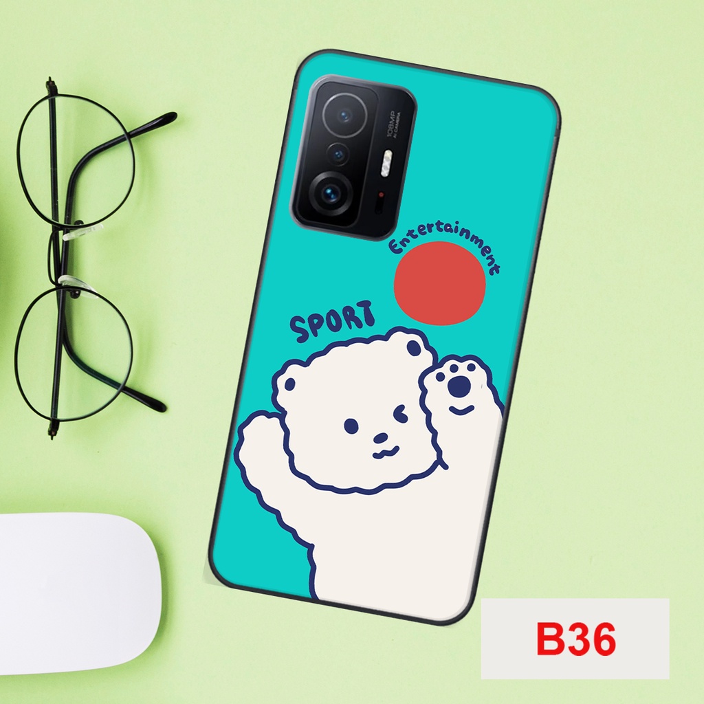 Ốp lưng Xiaomi 11 5G- Xiaomi 11 Lite 5g- Xiaomi 11T 5G - Xiaomi 11T Pro 5G ( Mi 11T 5G - Mi 11T Pro 5G) in gấu cute