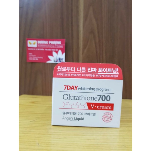 Kem Dưỡng Trắng Da 7Day Whitening Program Glutathione 700 VCream