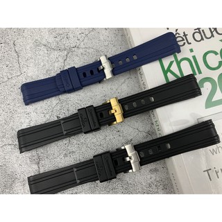 Dây cao su khoá gài 20mm Omega Seamaster 300