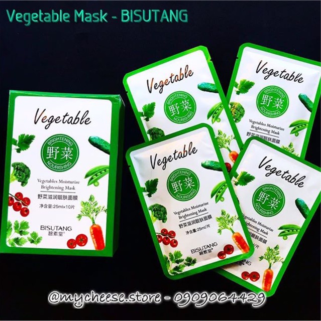 SET 3 MASK RAU CỦ HOA QUẢ - BISUTANG