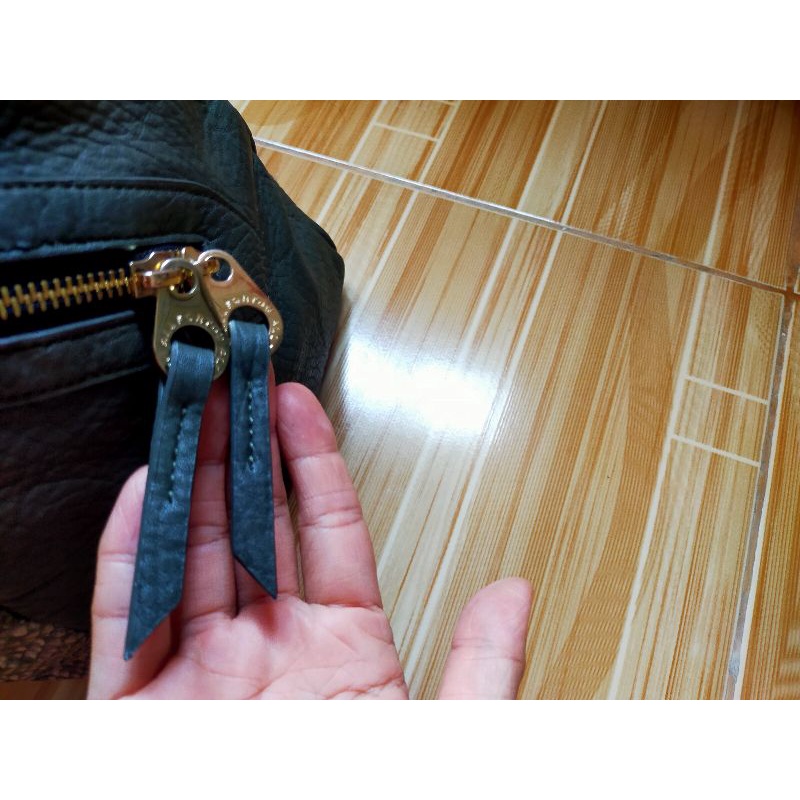 Túi xách da rắn xanh rêu