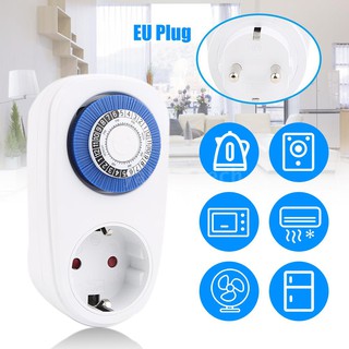 24 Hours Plug-in Timer Switch Mechanical Timing Socket Time Controller Intelligent Timing Socket