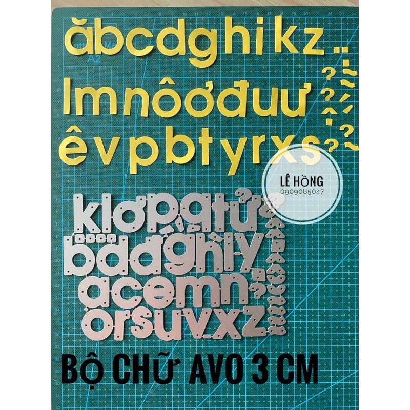 Bộ chữ AVO 3cm