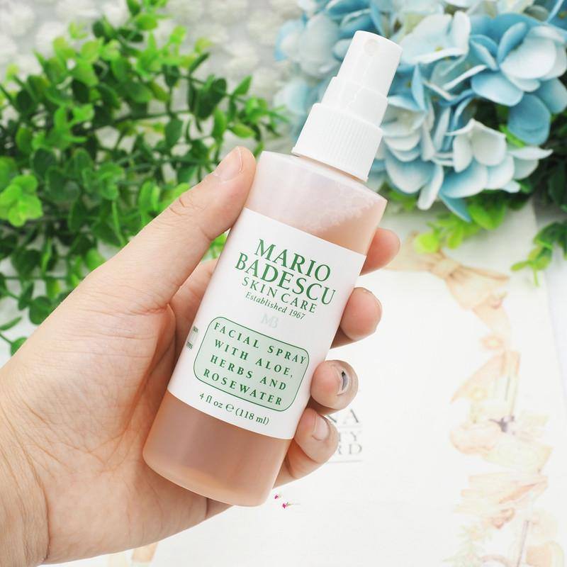 Xịt dưỡng Mario Badescu Facial Spray With Aloe Herbs And Rosewater (Hàng xách USA) | BigBuy360 - bigbuy360.vn