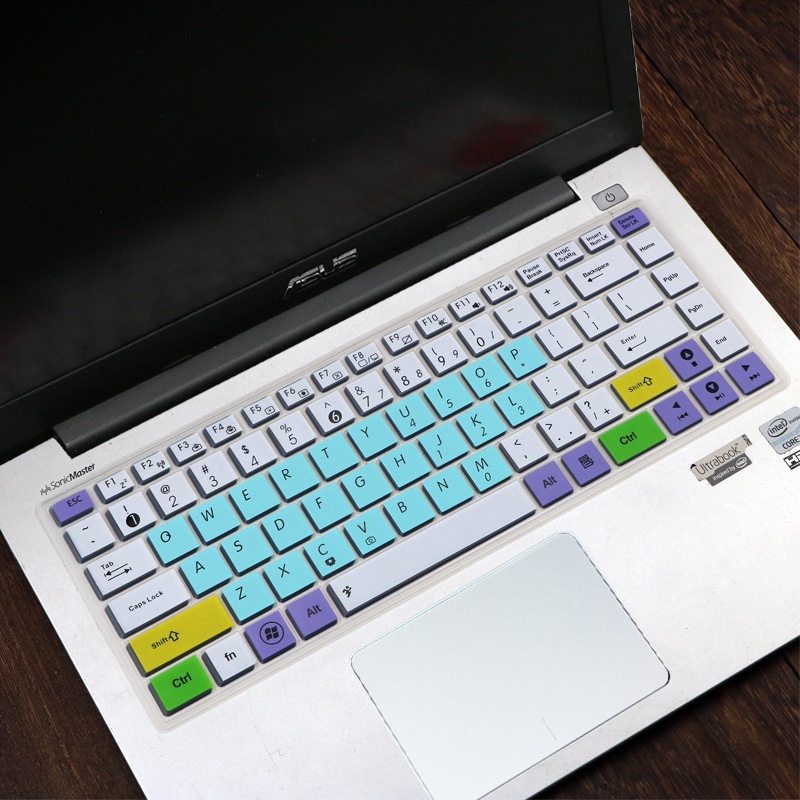 Miếng dán bảo vệ bàn phím laptop Asus E403Na E402 A480 X450 X441 14&quot; bằng silicon mềm siêu mỏng