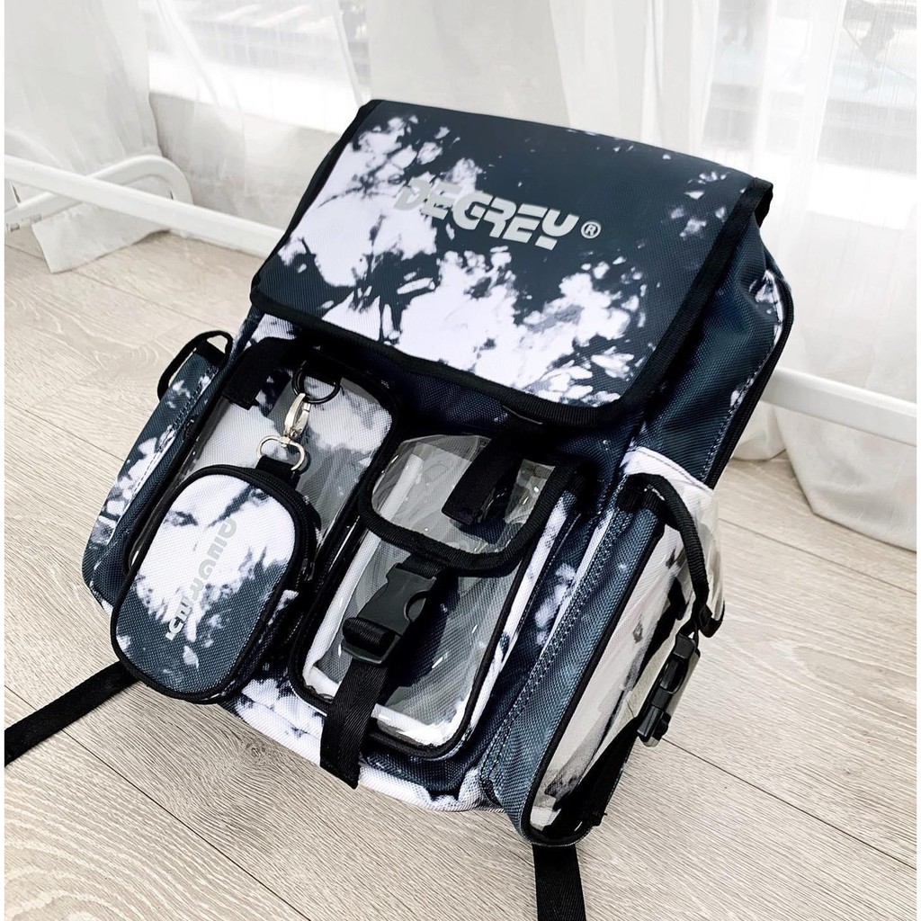 Balo Degrey Sky đám mây và Hồng Basic Backpack thời trang nam nữ đi chơi đi học