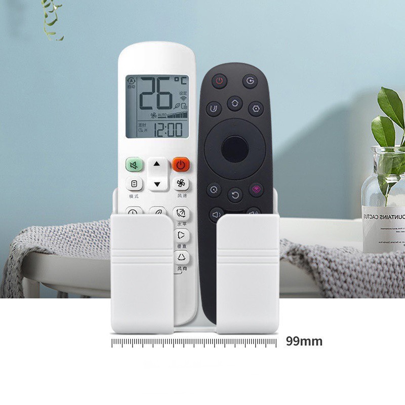 Giá đỡ dán tường đựng điện thoại, Remote tivi, máy lạnh, không đục lỗ, giá sạc, kệ treo tường đa năng