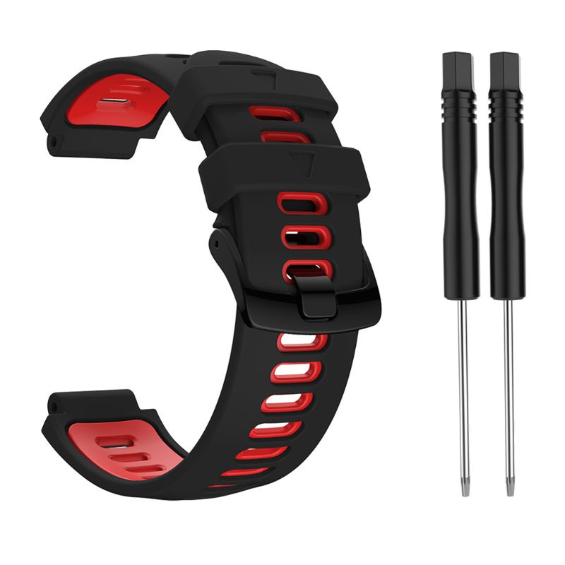 Dây Đeo Silicon Khóa Thép Thay Thế Cho Garmin- Forerunner 735xt/220/230/235
