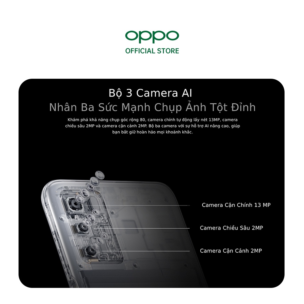 Điện thoại OPPO A16 3GB/32GB - Hàng chính hãng