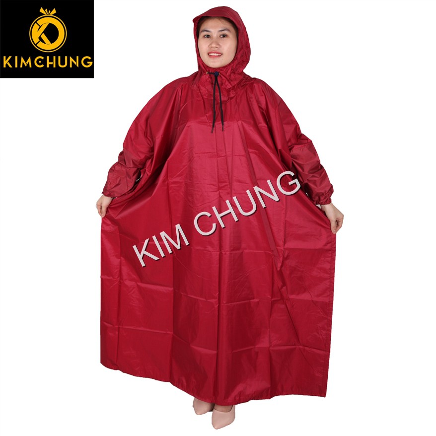 Áo mưa bít trùm kín hông, vải dù VẨY CÁ cao cấp siêu nhẹ, siêu bền, không thấm nước (Size 2XL, 3XL)