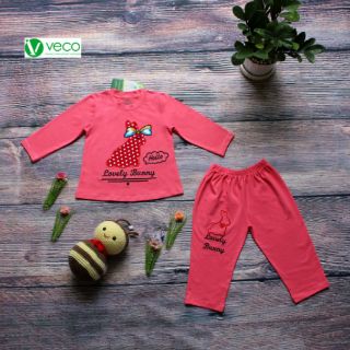 Bộ tay dài veco bé gái 28-33kg
