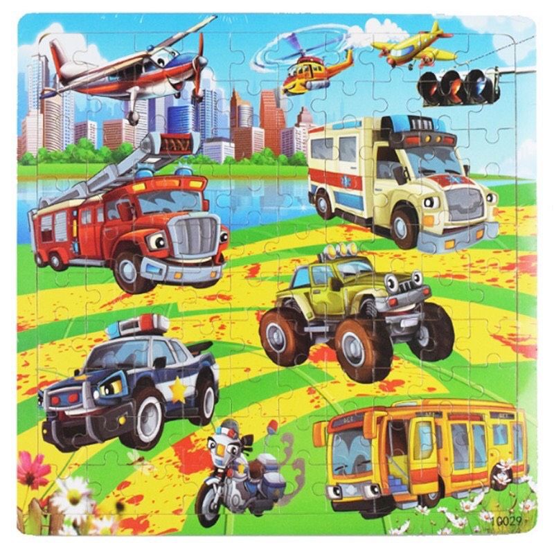 (100 miếng) Bộ tranh ghép hình bằng gỗ puzzle cho bé