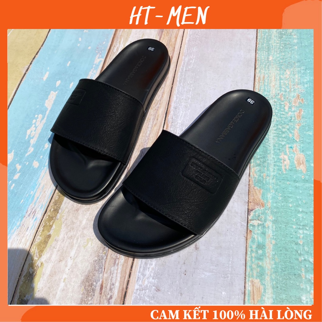 Dép Nam Quai Ngang Đế Cao Su Đẹp Mang Êm Chân Full Box