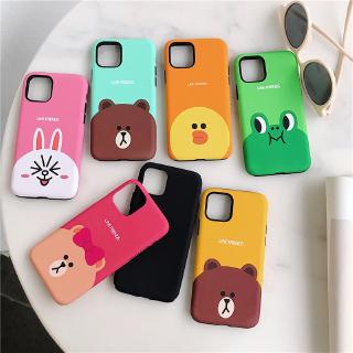 LINE FRIENDS Ốp Điện Thoại Chống Sốc 2 Trong 1 Cho iPhone 13 pro MAX / 12 pro / 11 /