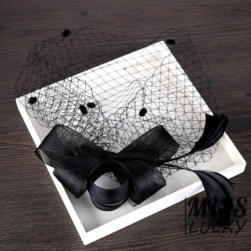 Kẹp tóc dạng lưới thắt nơ quyến rũ cho nữ