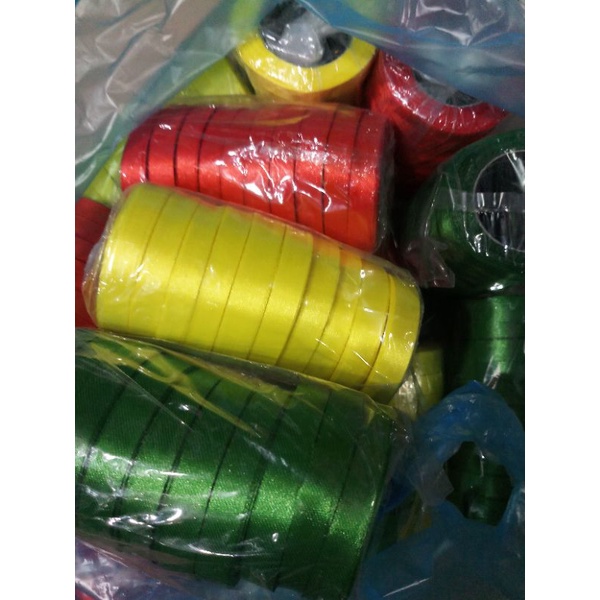 Ruy Băng Lụa 1 Cm Màu Sắc Đẹp, Chất Lượng Cao - Cuộn 22m