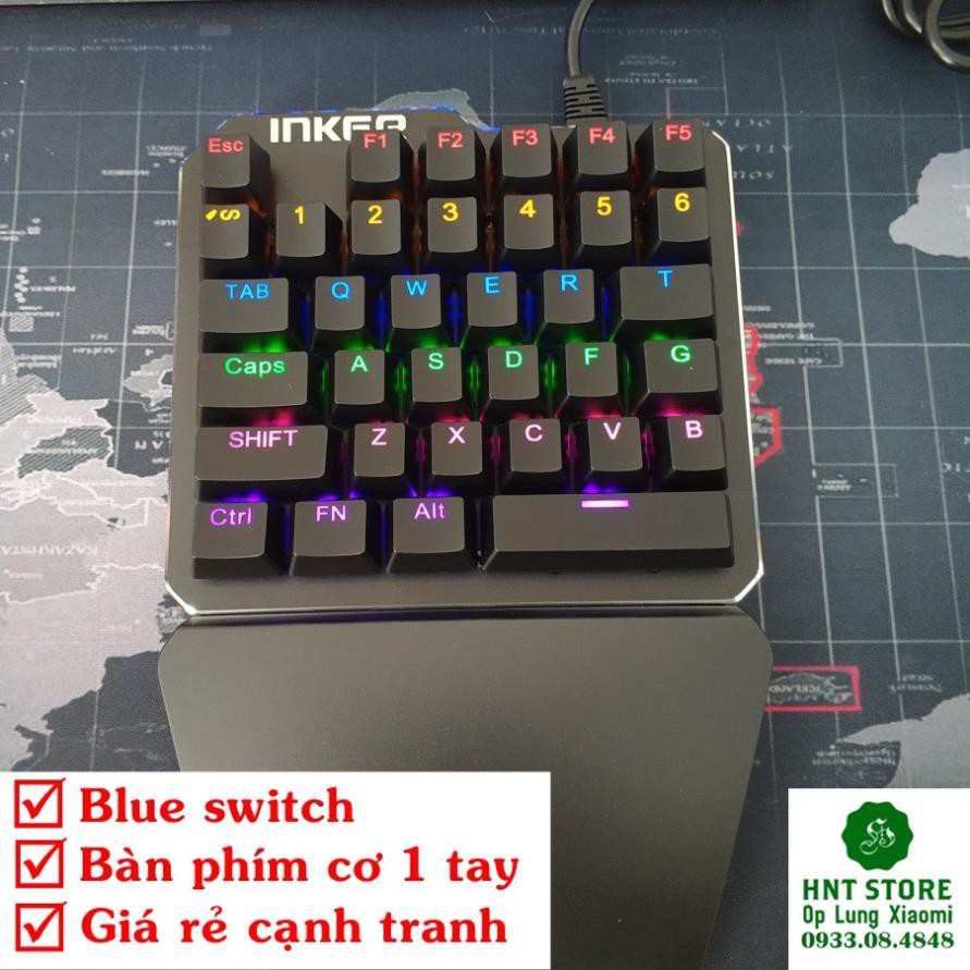 [GIÁ RẺ HCM] BÀN PHÍM CƠ 1 TAY - BLUE SWITCH - CHƠI GAME MOBILE - PC