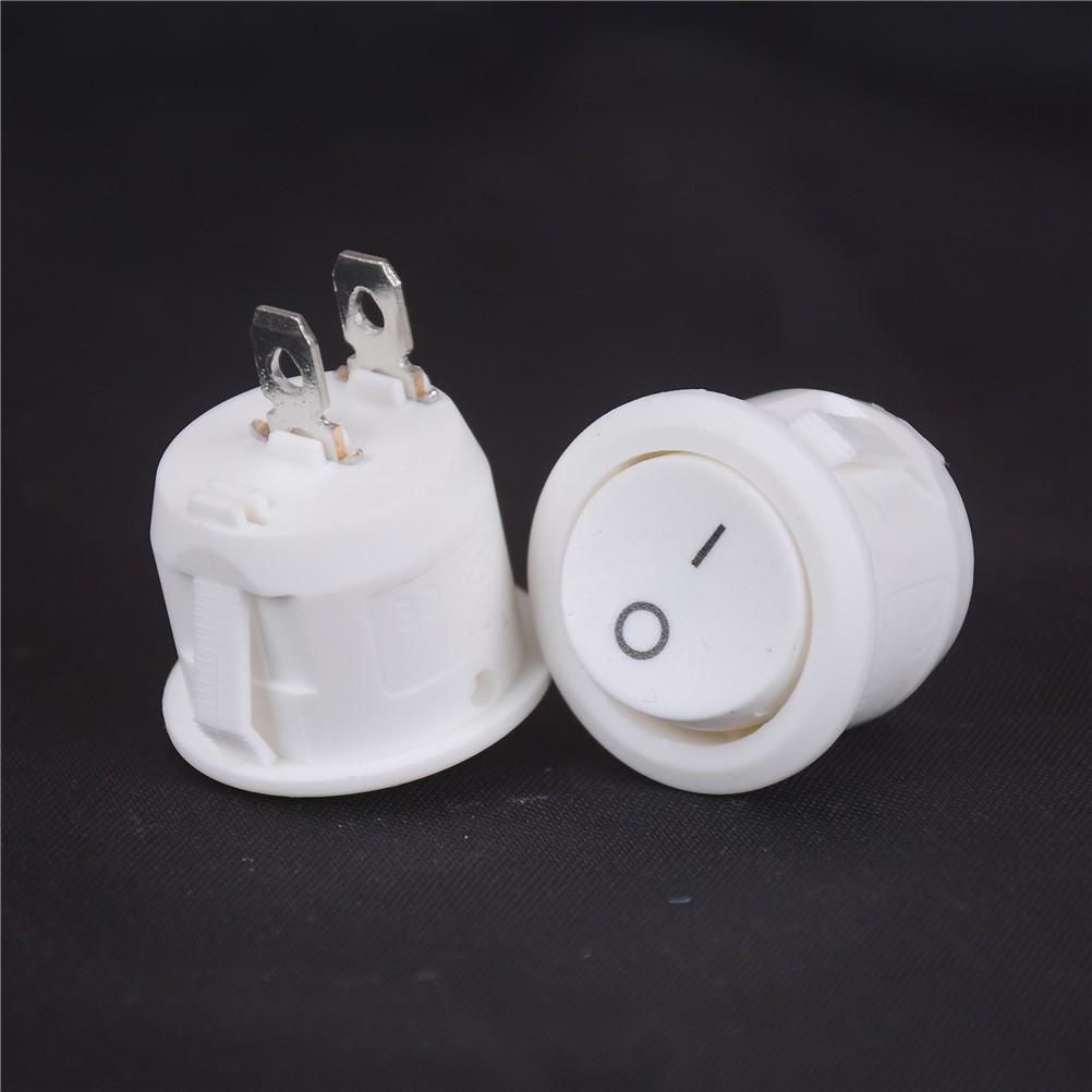 Set 5 Công Tắc Bật / Tắt Mini Tròn 2 Chấu 20mm 12V