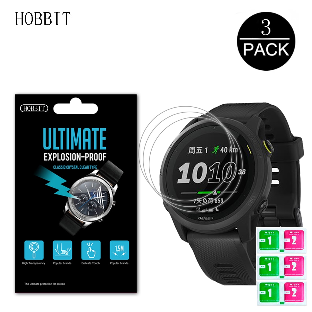 Set 3 Miếng Dán Màn Hình Phủ Nano Chống Cháy Nổ 5h Cho Đồng Hồ Thông Minh Garmin Forerunner 745 Forerunner745