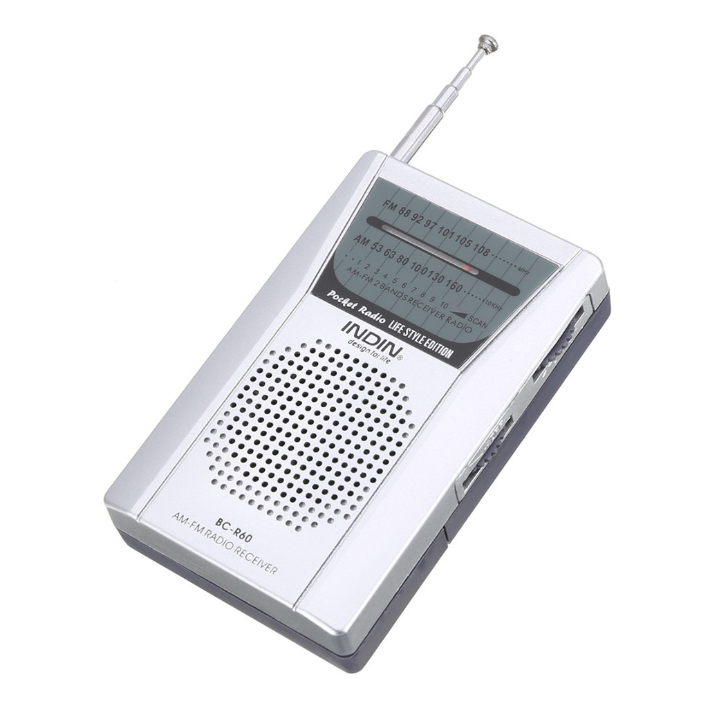 Đài radio AM FM mini có ăng ten giắc cắm âm thanh 3.5mm chất lượng cao