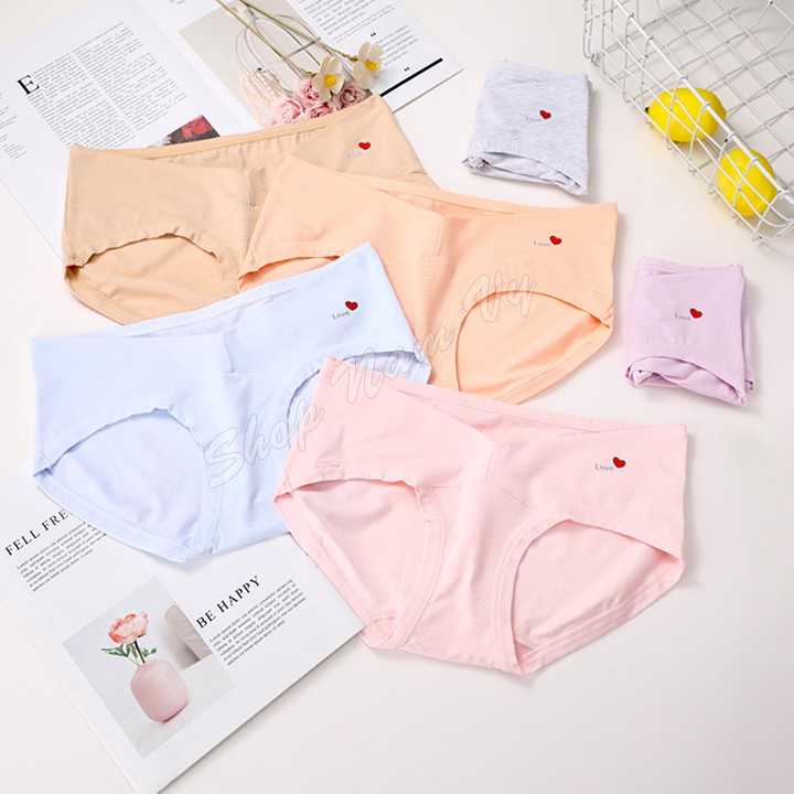 Quần lót bầu LOVE cotton mềm mại, đẹp, mát