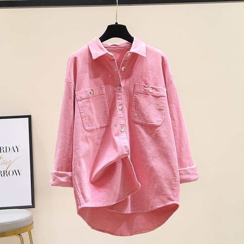 Áo Sơ Mi 100% Cotton Tay Dài Dáng Rộng Thời Trang Dành Cho Nữ