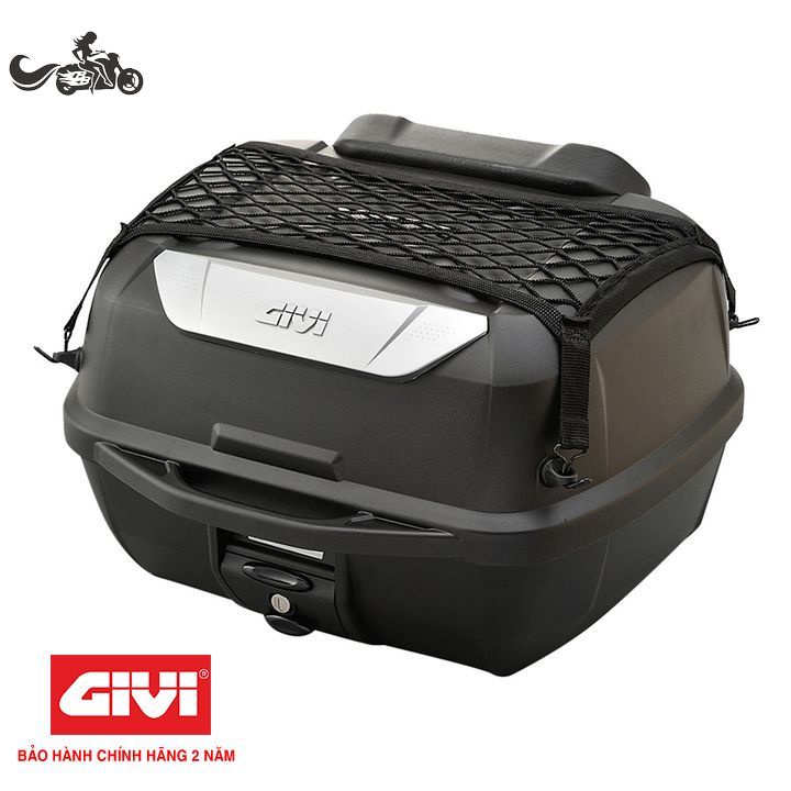 Thùng Sau 43 Lít Có Lưới Ràng Đồ Đựng 2 Nón Bảo Hiểm Mã E43NTL-ADV Hàng Chính Hãng GIVI Bảo Hành 2 Năm