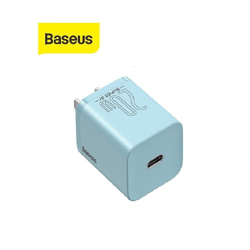 Củ sạc nhanh PD20W Baseus Super Si 1 cổng Type-C Q.C 3.0, kích thước mini , phù hợp nhiều dòng máy,chân dẹt