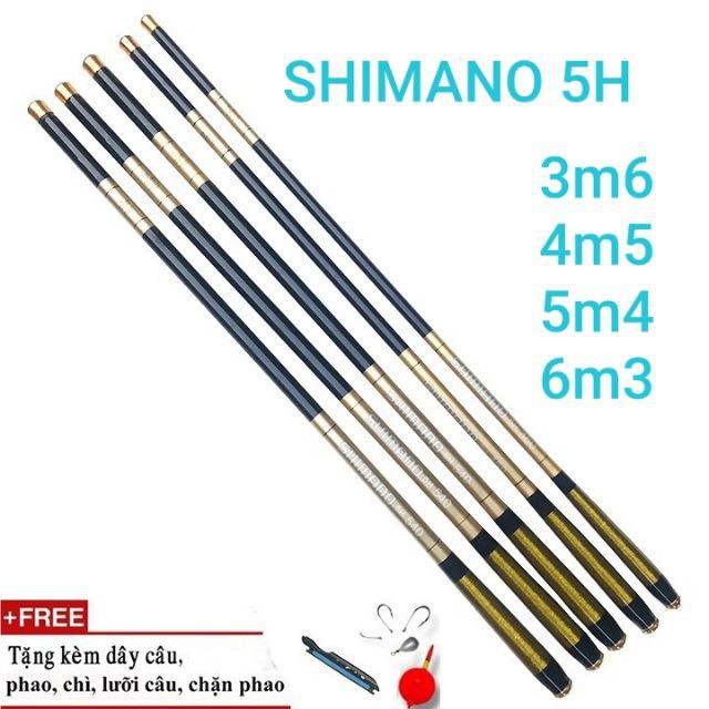 CẦN CÂU TAY CACBON SHIMANO 5H , CẦN CÂU ĐƠN