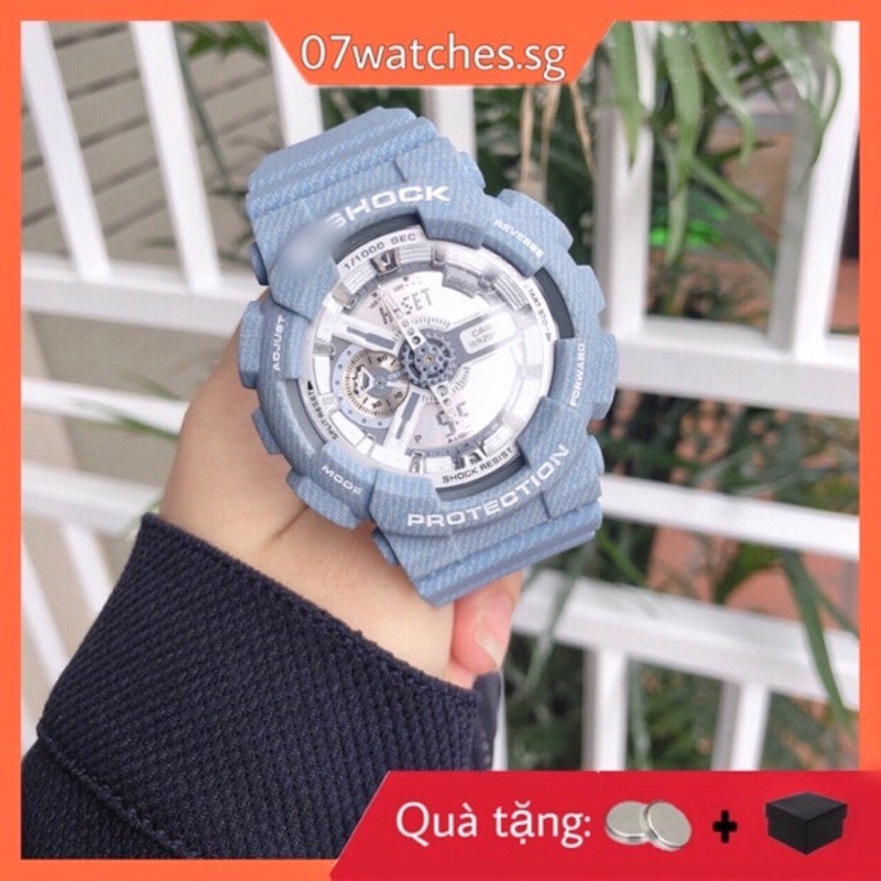 [watches.sg] DH Shock 110-GA xanh mint dây nhám năng động cho nam fuwx